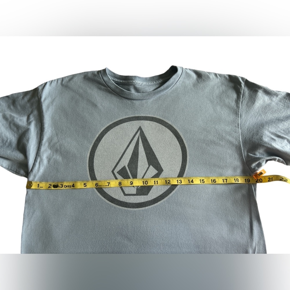 Volcom blue/gray t-shirt with Volcom logo size M - Picture 4 of 5